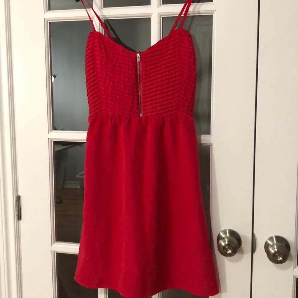 Reddish pink fun dress!